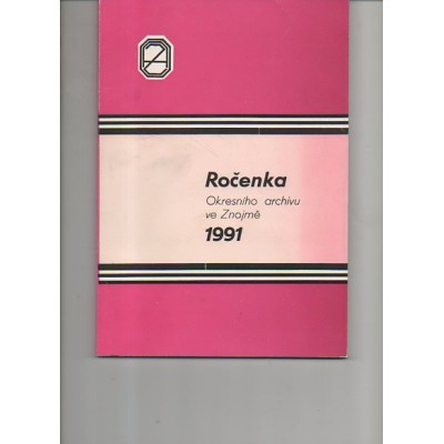 Ročenka okresního archivu ve Znojmě 1991